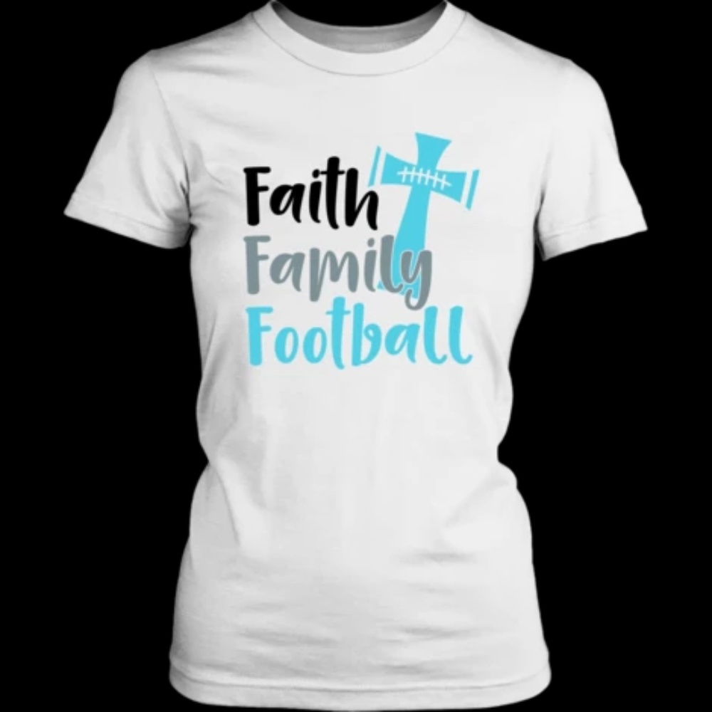 Faith Family Football TShirt